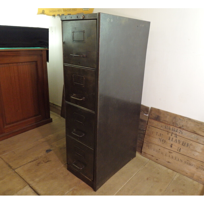 Antique Filing Cabinet with 4 drawers - 1930s