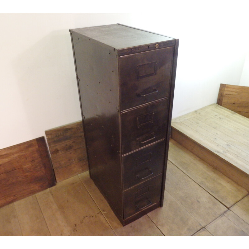 Antique Filing Cabinet with 4 drawers - 1930s