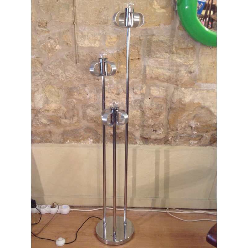 Vintage floor lamp with 3 lights - 1970s