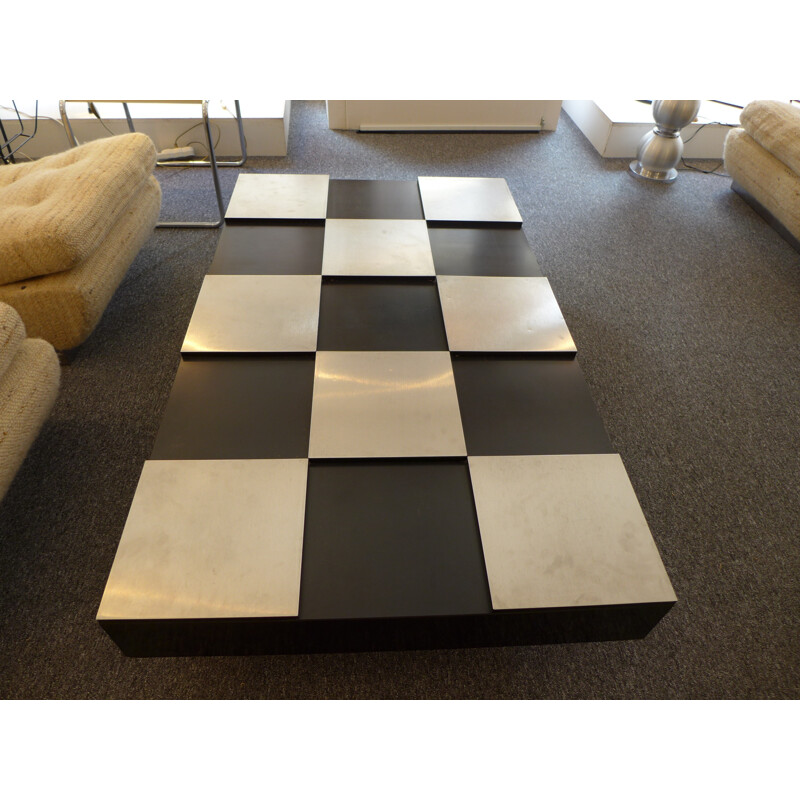 Checkered coffee table - 1970s