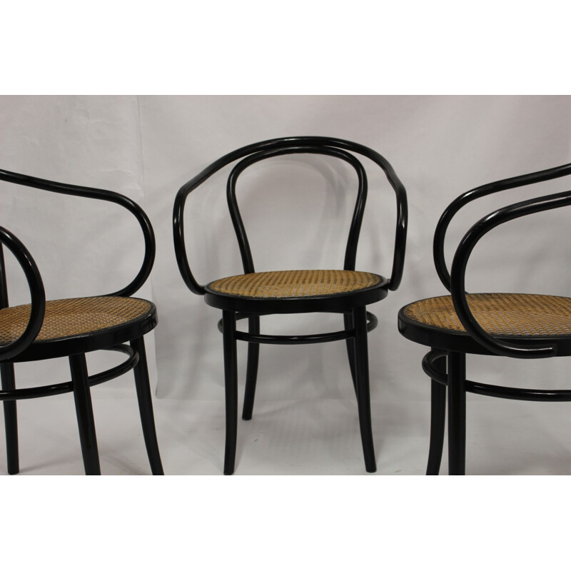 Set of 3 bentwood bistro chairs by Thonet - 2000s