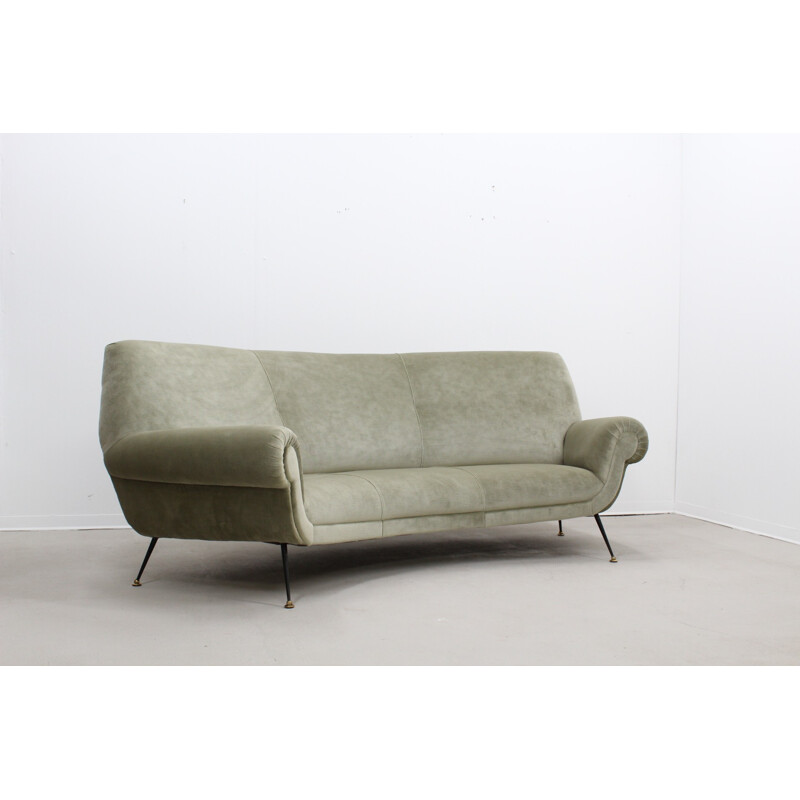 Vintage curved sofa by Gigi radice for Minotti - 1950s