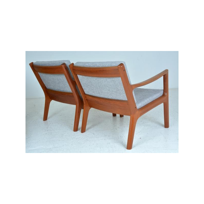 Pair of Scandinavian "Senator" armchairs by Ole Wanscher for France&Son - 1960s