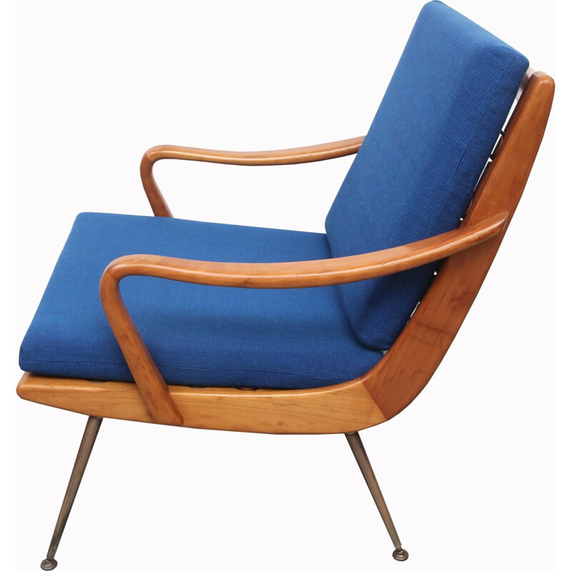 Boomerang armchair in cherrywood - 1950s  