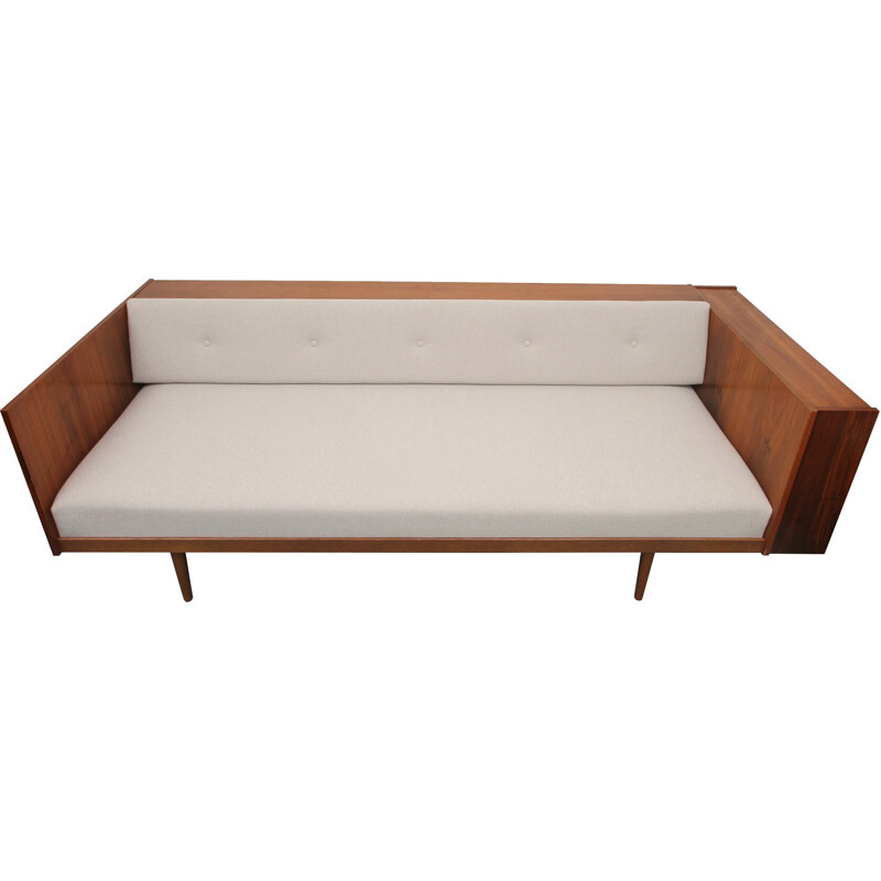 Vintage German daybed in walnut - 1960s