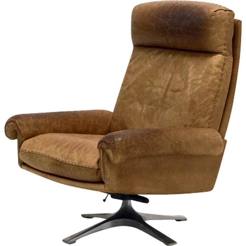 DS31 Highback Swivel lounge armchair by De Sede - 1970s