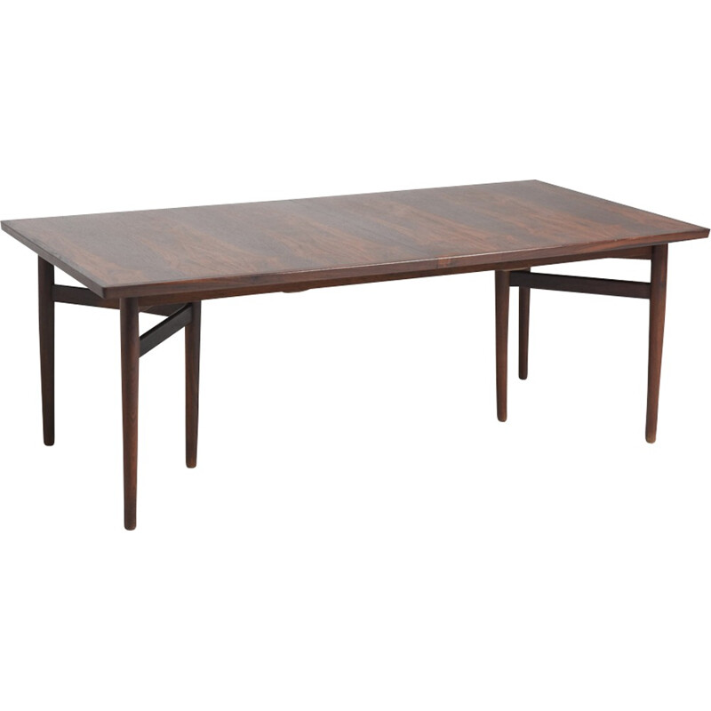 Large rosewood dining table by Arne Vodder for Sibast Furniture - 1950s