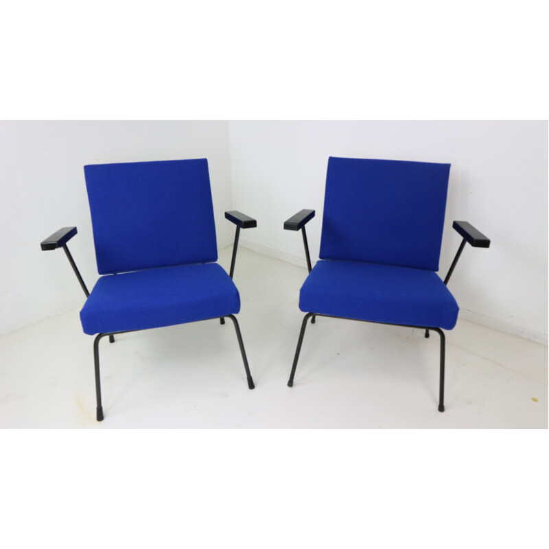 Pair of 1401 Lounge Chairs by Wim Rietveld for Gispen - 1950s