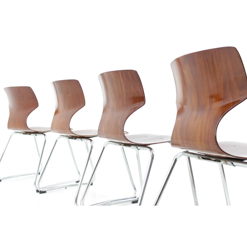 Ensemble de chaises à repas design par Flötotto - 1970