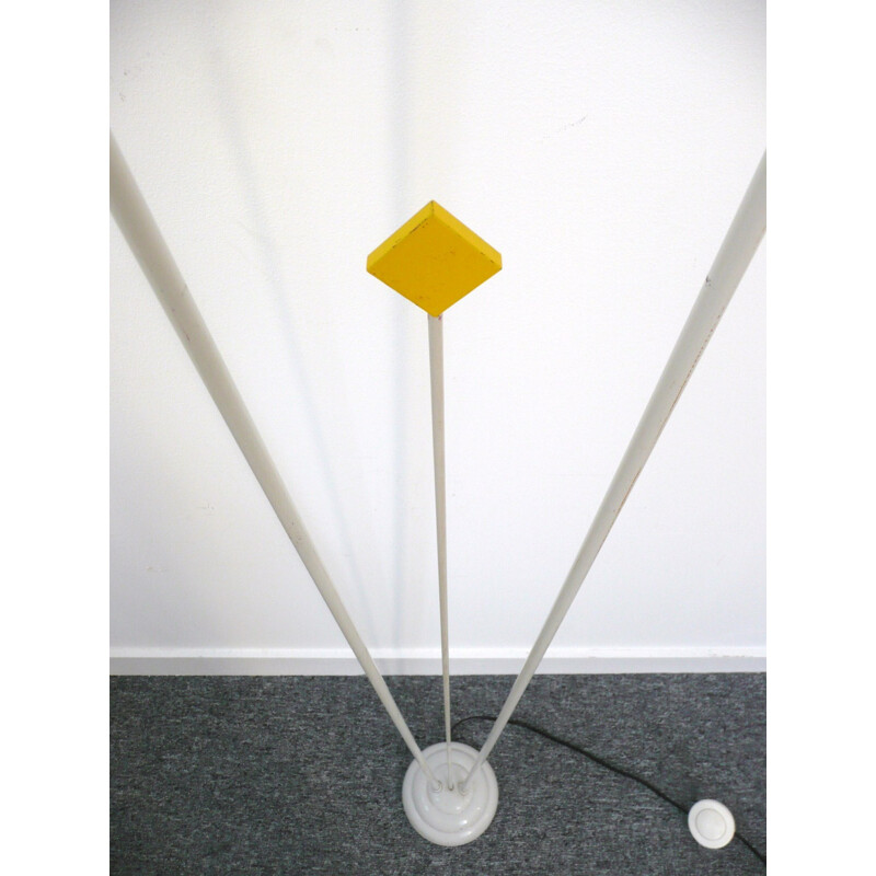 Italian metal floor in lamp & perspex - 1970s