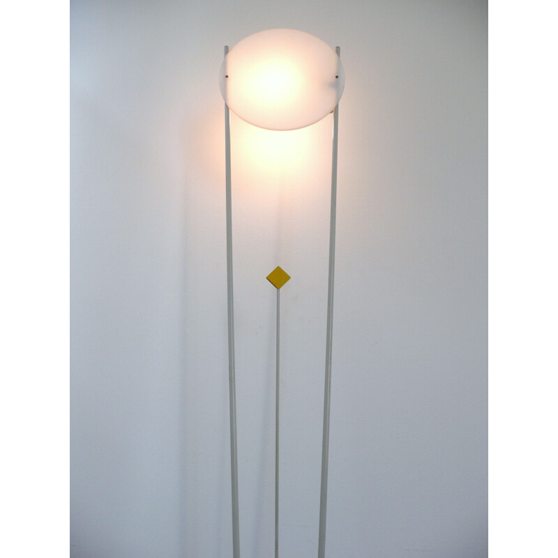 Italian metal floor in lamp & perspex - 1970s