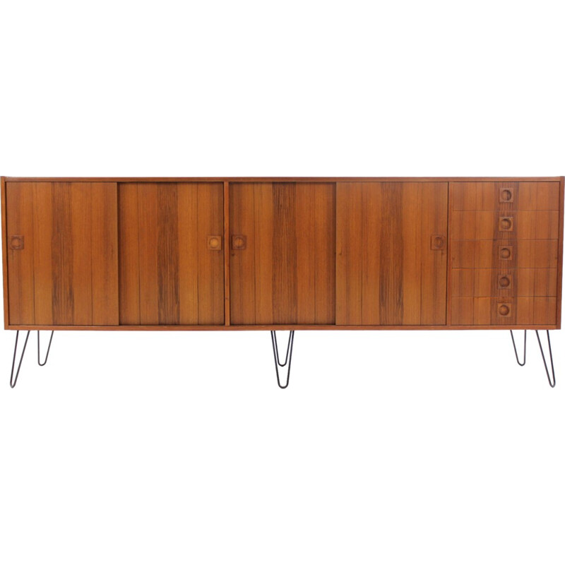 Vintage Danish teak sideboard - 1960s