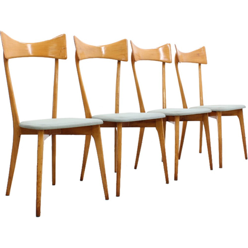 Set of 4 dining chairs by Ico Parisi - 1950s