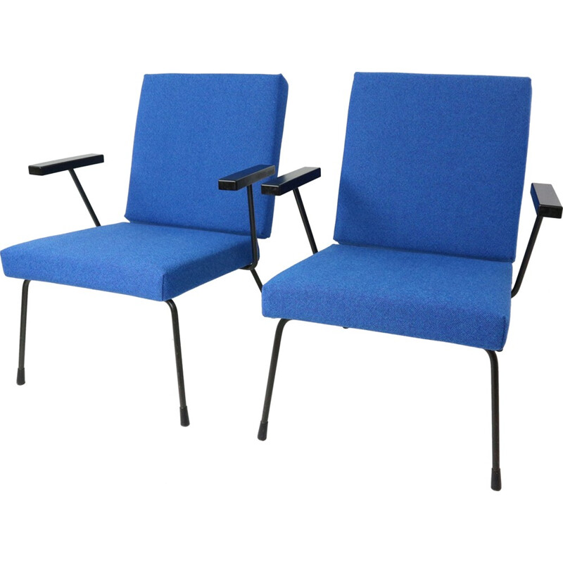 Set of 1407 Lounge Chairs by Wim Rietveld - 1950s