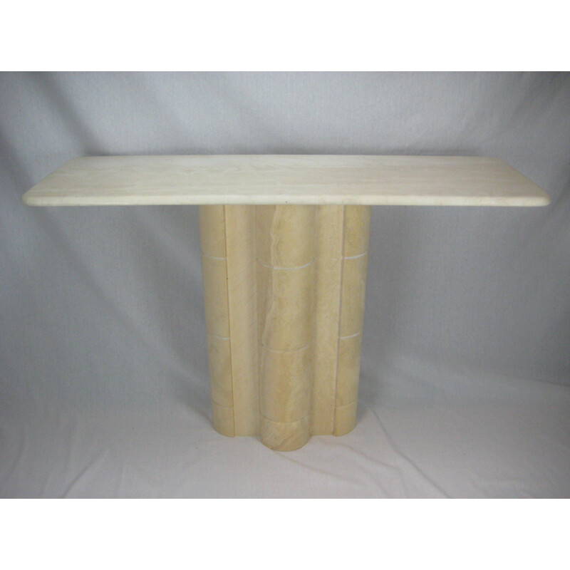 Mid-century Travertine console - 1970s