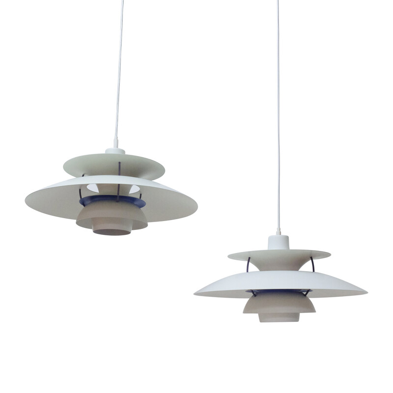 Pair of PH5 pendant lamps by Poul Henningsen for Louis Poulsen - 1950s