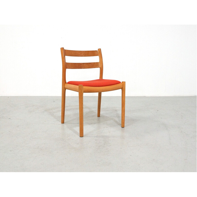 Set of 4 Oak dinning chairs model no.84 by Niels Otto Moller for Møller Møbler - 1970s