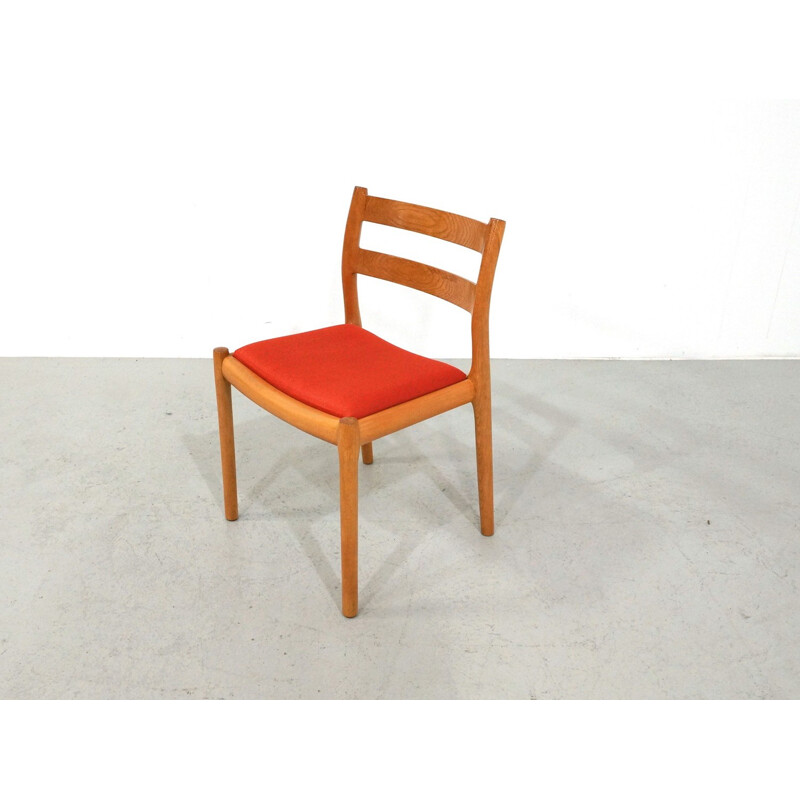 Set of 4 Oak dinning chairs model no.84 by Niels Otto Moller for Møller Møbler - 1970s