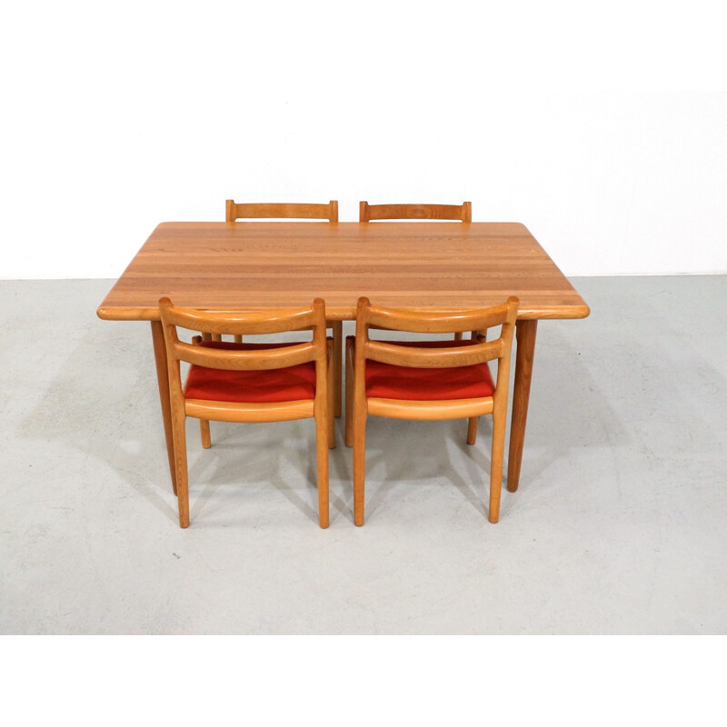 Table à Repas en chêne massif Modèle 24A de Niels Otto Møller - 1970