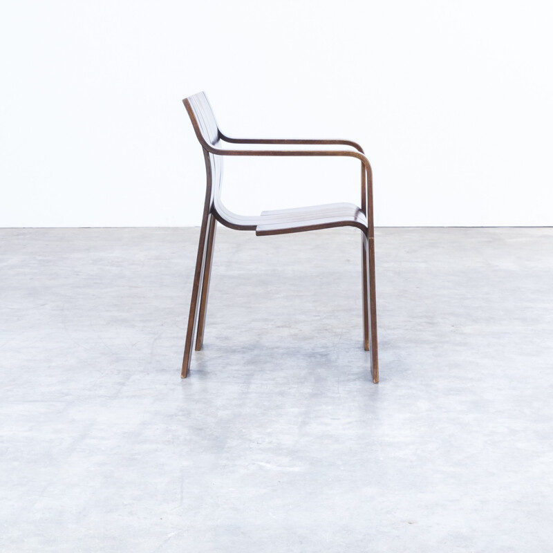Set of "strip" chairs with armrests by Gijs Bakker for Castelijn - 1960s