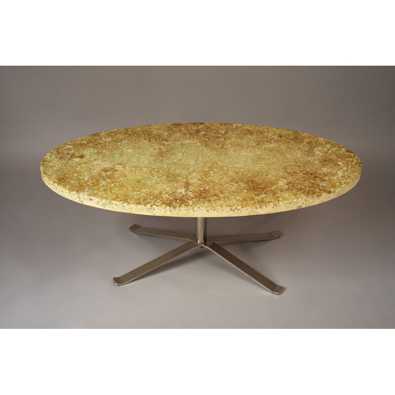 Oval dining table for Yces St Laurent, Pierre GIRAUDON - 1970s