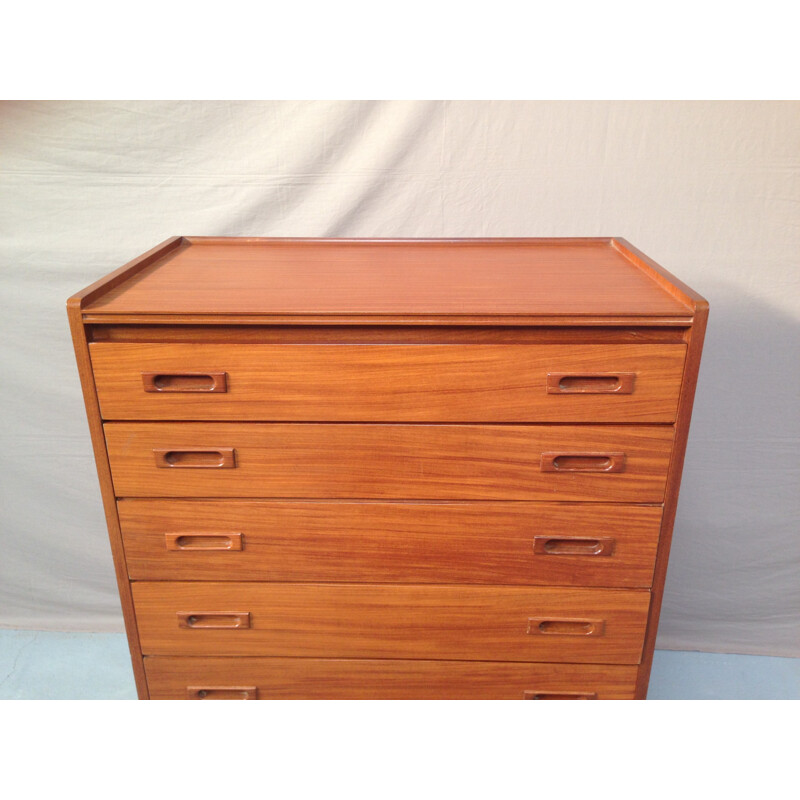 Vintage teak chest of drawers - 1970s