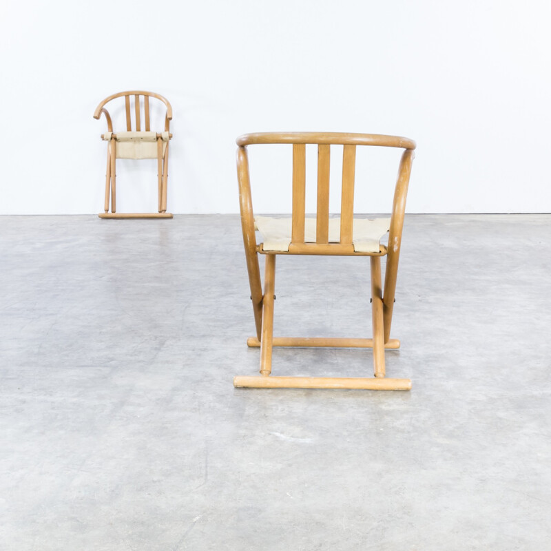 Set of 2 folding chairs by Thonet Bentwood - 1960s