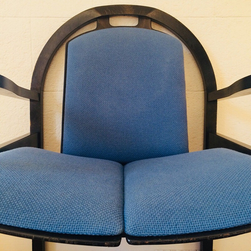 Vintage "Argos" blue Armchair by Baumann - 1970s