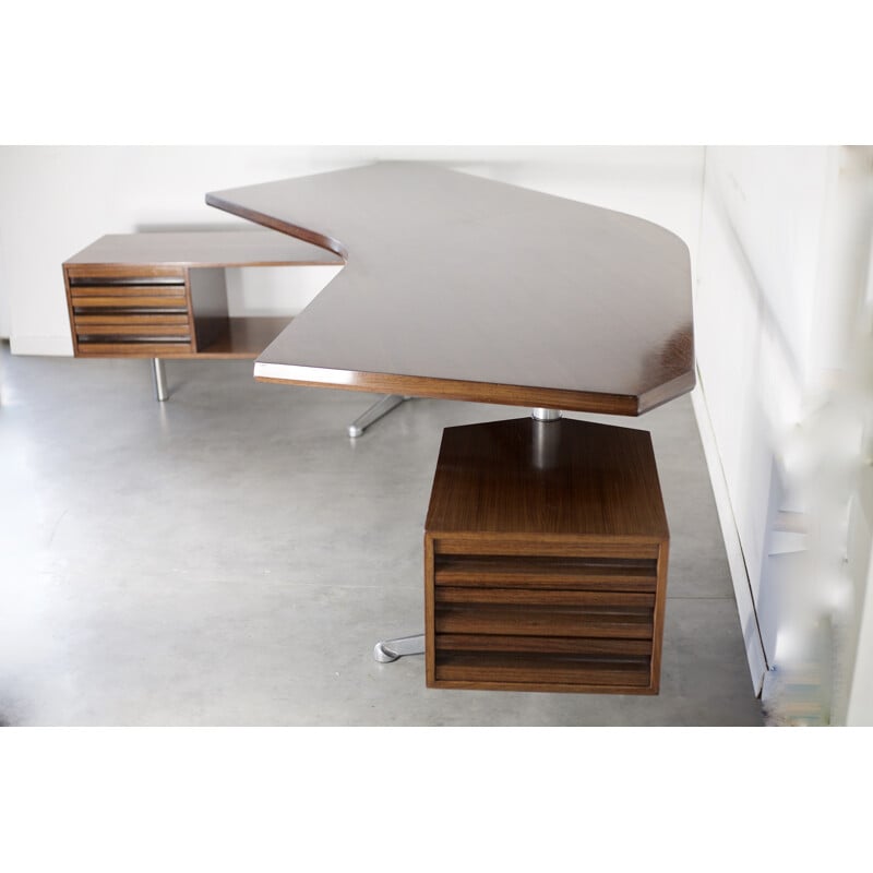 Bureau "Boomerang" modèle T96 par Osvaldo Borsani pour Tecno - 1960 