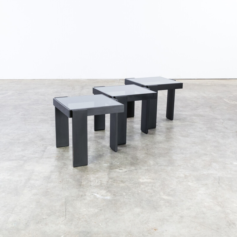 Set of side tables "Mimiset" by Porada Arredi - 1980s