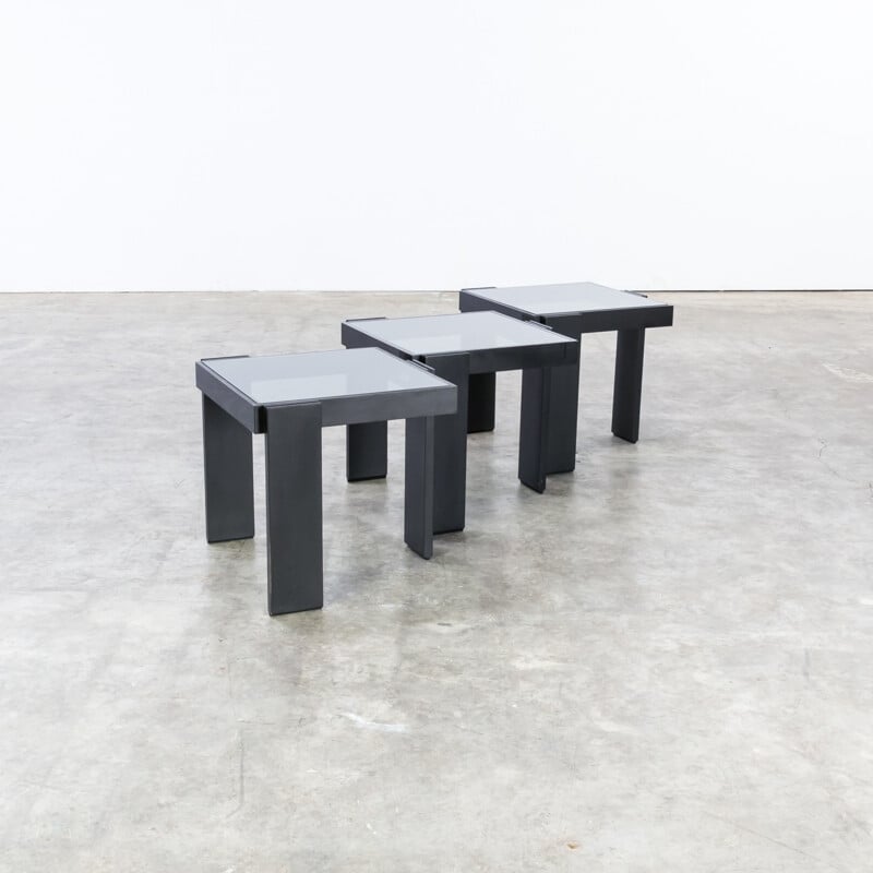 Set of side tables "Mimiset" by Porada Arredi - 1980s