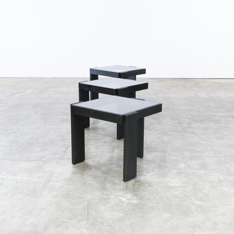 Suite de tables gigognes d'appoint "Mimiset" par Porada Arredi - 1980