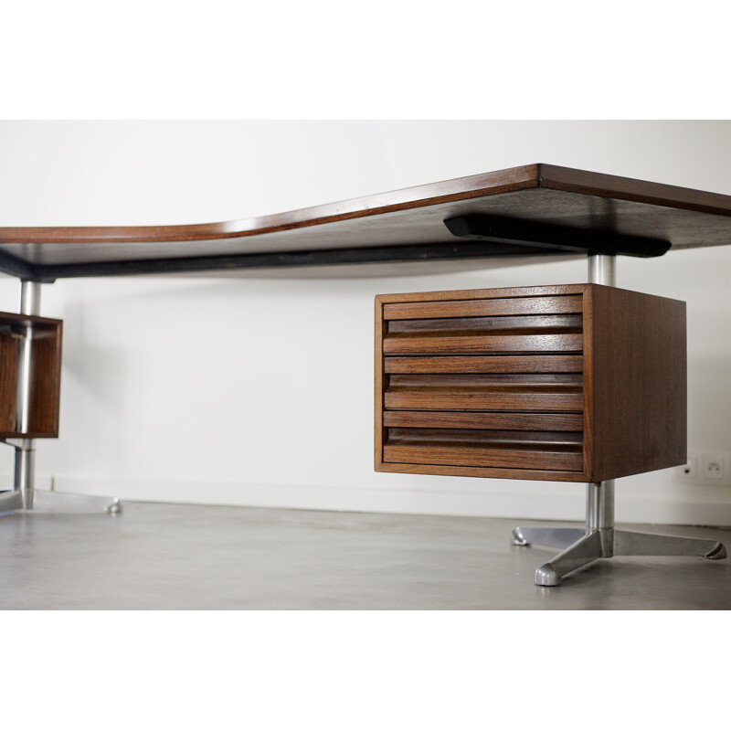 Bureau "Boomerang" modèle T96 par Osvaldo Borsani pour Tecno - 1960 