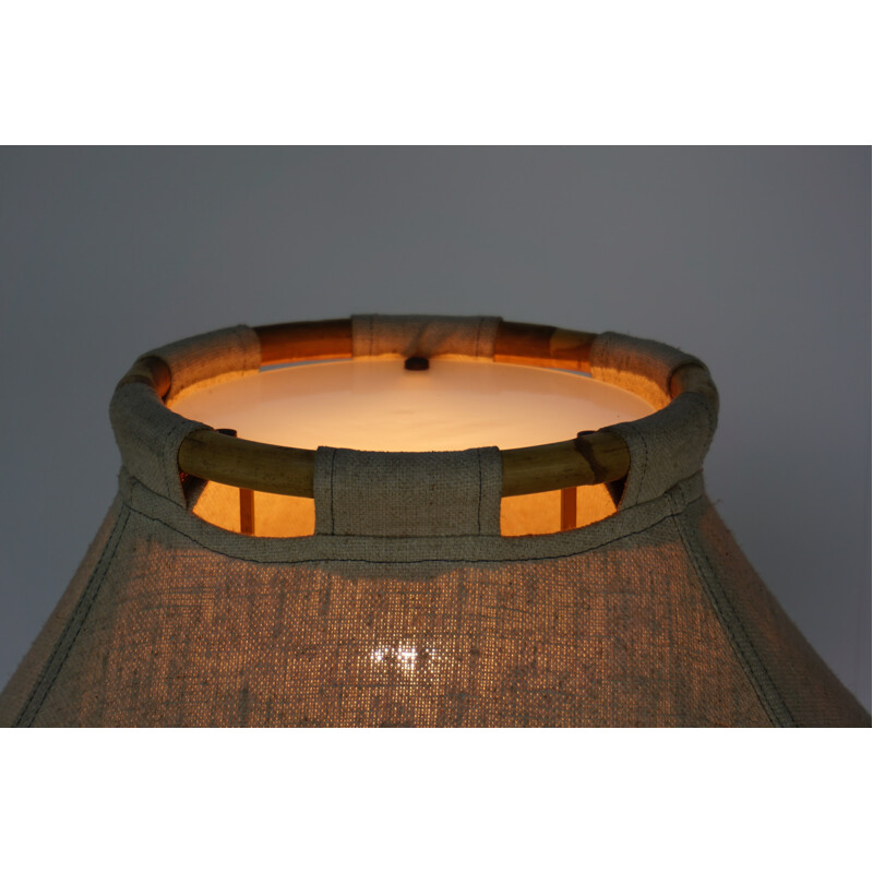 Lamp in curved wood and rattan model "Kosta lampan" by Anna Ehrner - 1972