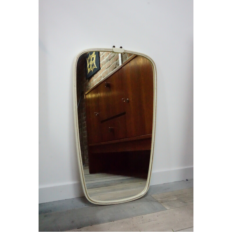 Mirror with white edges - 1960s