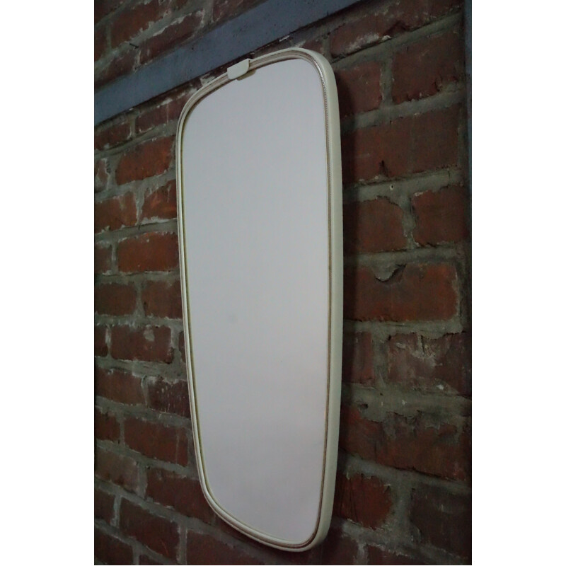 Mirror with white edges - 1960s