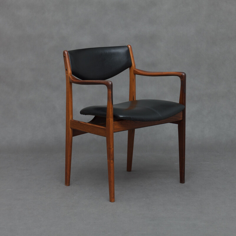 Fauteuil vintage en palissandre par Godfred H. Petersen - 1960