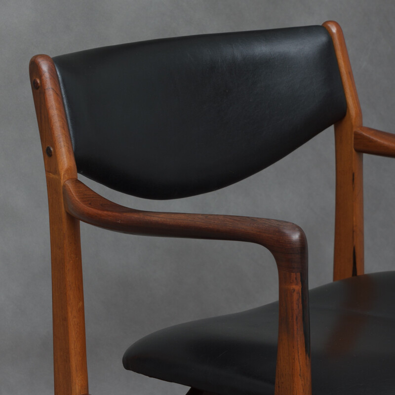 Armchair in rosewood par Godfred H. Petersen - 1960s