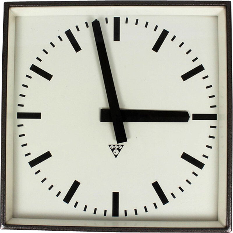 Large Industrial Railway Clock from Pragotron - 1980s