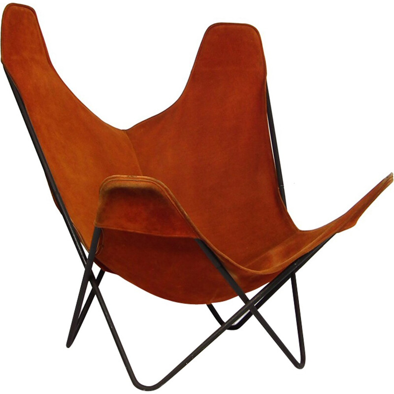 Vintage "Butterfly" lounge chair by Jorge Hardoy-Ferrari - 1930s