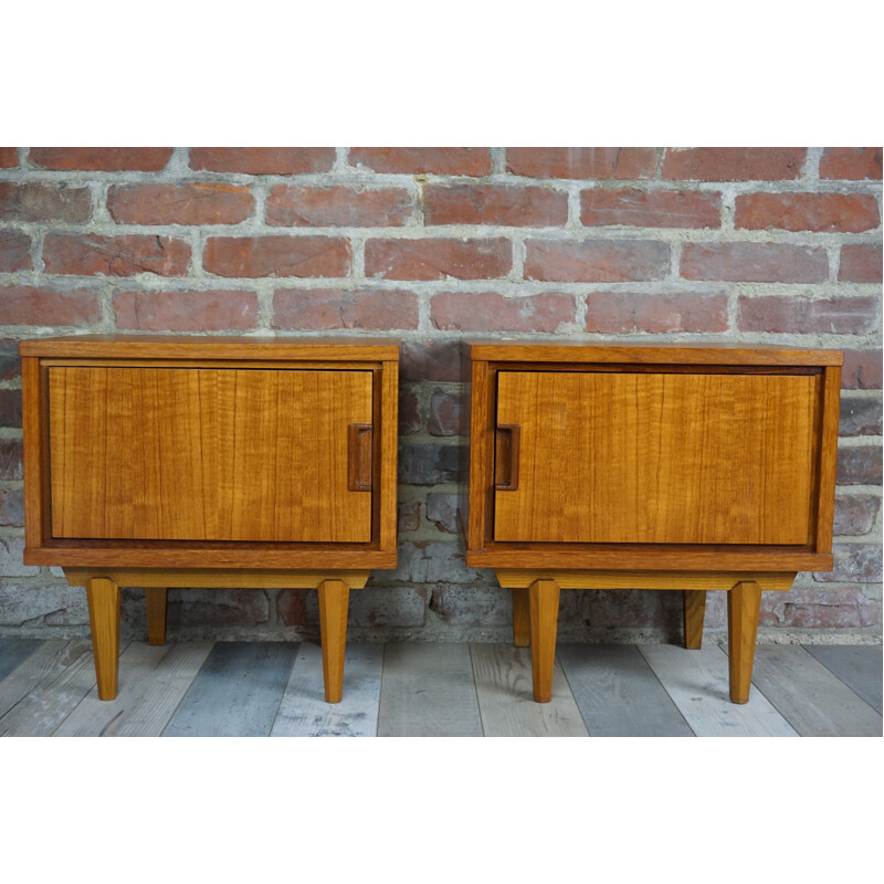 Vintage Pair of Scandinavian Bedside Tables - 1970s