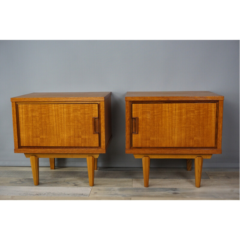 Vintage Pair of Scandinavian Bedside Tables - 1970s