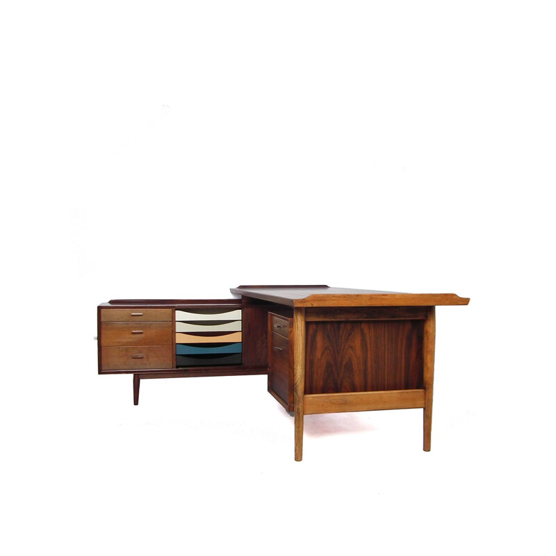 Rosewood Executive desk by Arne Vodder for Sibast - 1950s