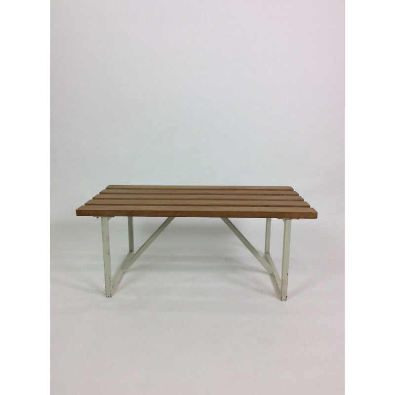 Banc latté minimaliste en bois - 1960