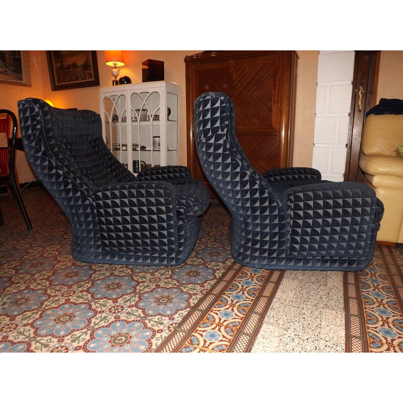Pair of Orchid armchair by Michel Cadestin for Airborne - 1970s