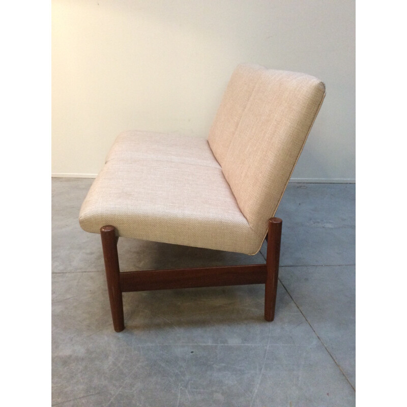 Minimalist scandinavian 2 seater bench - 1960s