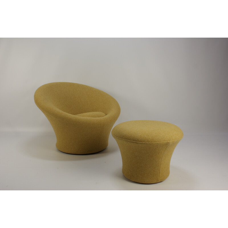 Vintage Mushroom armchair with ottoman by Pierre Paulin for Artifort - 1960s