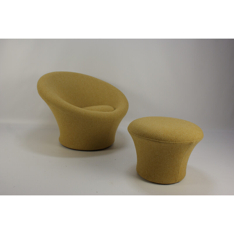 Vintage Mushroom armchair with ottoman by Pierre Paulin for Artifort - 1960s