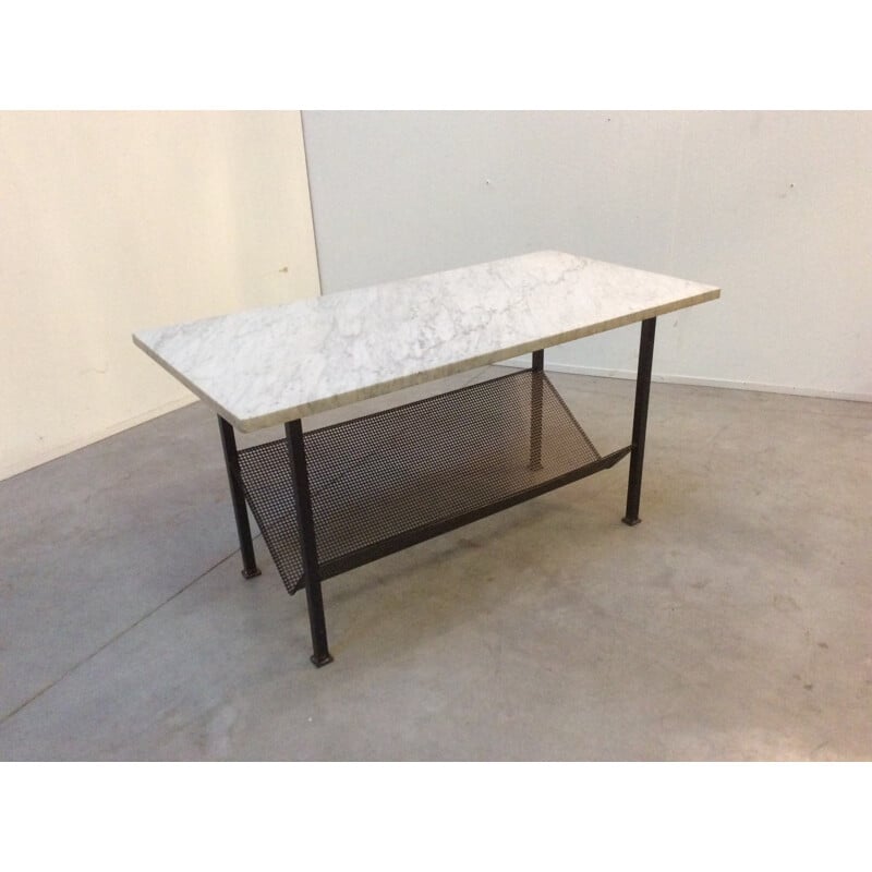 Metal and Marble Coffee table - 1960s