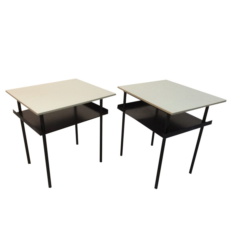 Pair of bedside tables by Wim Rietveld for Auping - 1950s